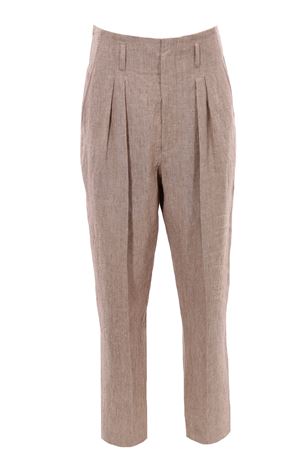 Pantaloni in lino vita alta BRUNELLO CUCINELLI | MF588P7971C038